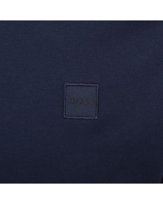 Boss Blue Boss Zetrust Half Zip Sweatshirt for men