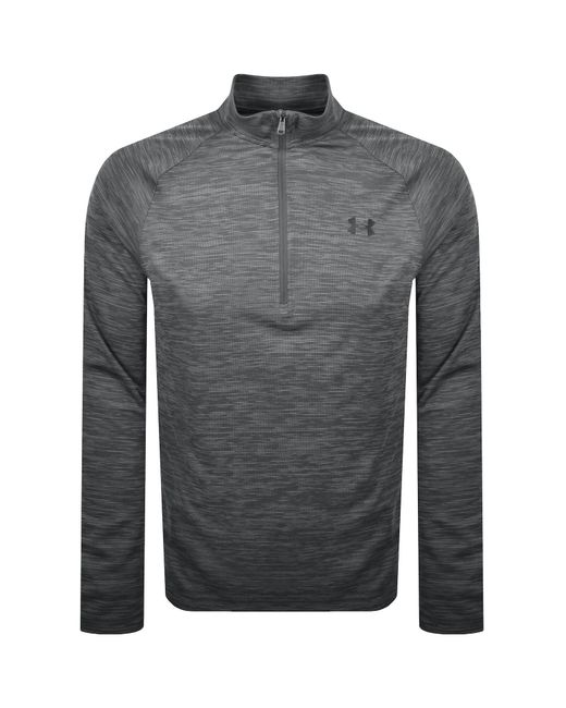 Under Armour Gray Tech Half Zip Sweatshirt for men