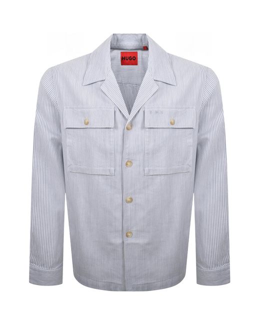 HUGO Blue Egalo Overshirt Jacket for men