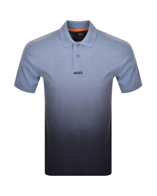 Boss Blue Boss Pre Gradient Polo T Shirt for men