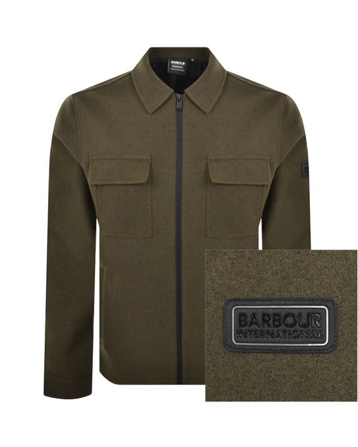 Barbour Green Walken Overshirt for men
