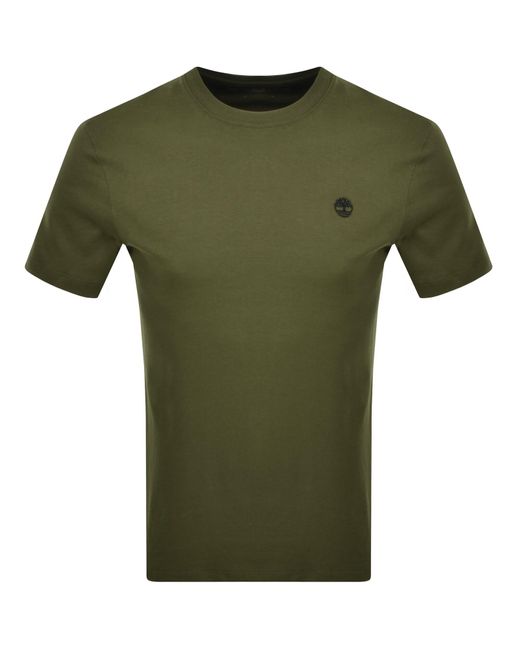 Timberland Green Dun River Logo T Shirt for men