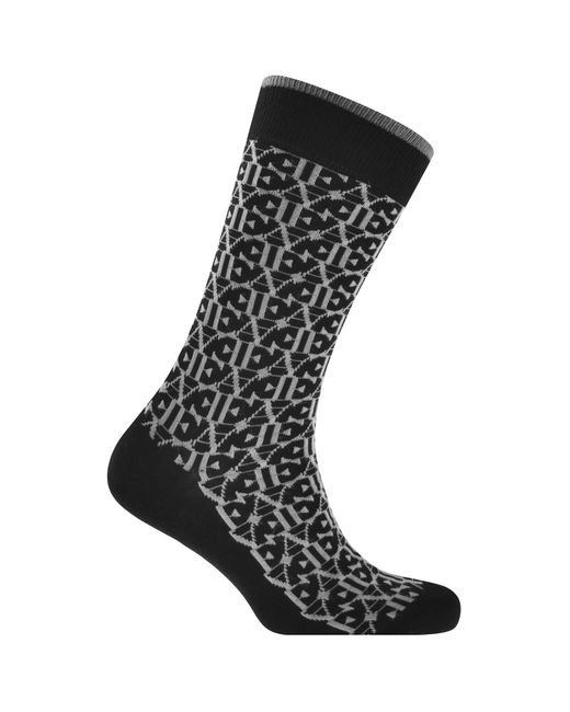 Armani Black Emporio Three Pack Socks Gift Set for men