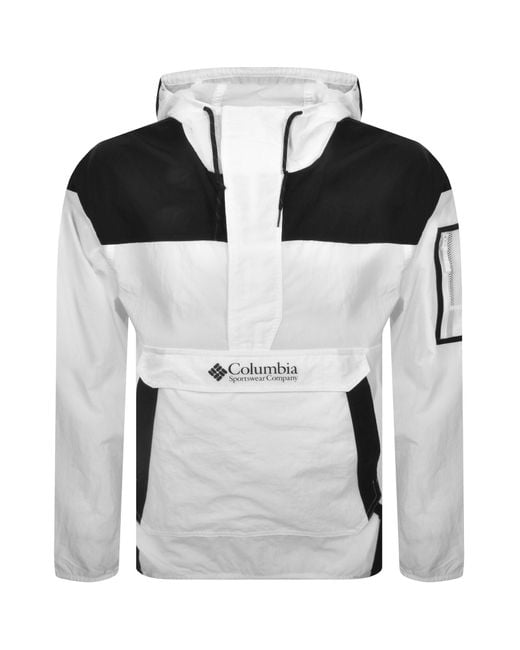 Columbia Black Windbreaker Anorak Jacket for men