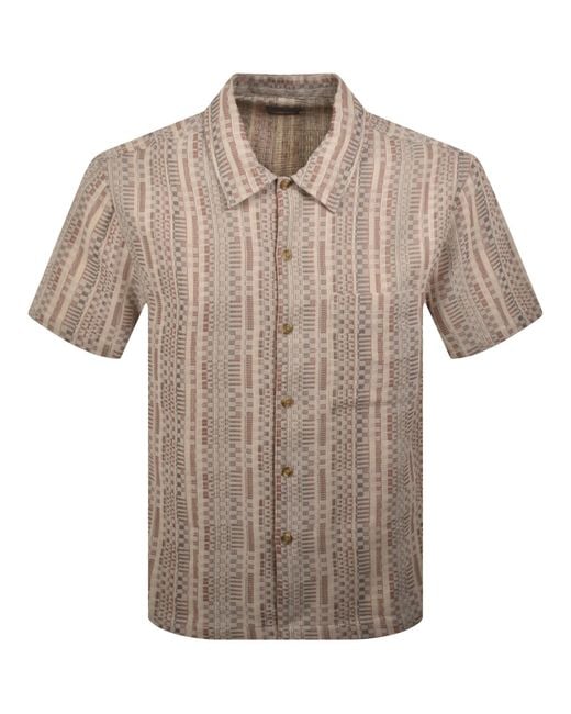 Farah Natural Farah Clarence Short Sleeve Shirt Dusty for men