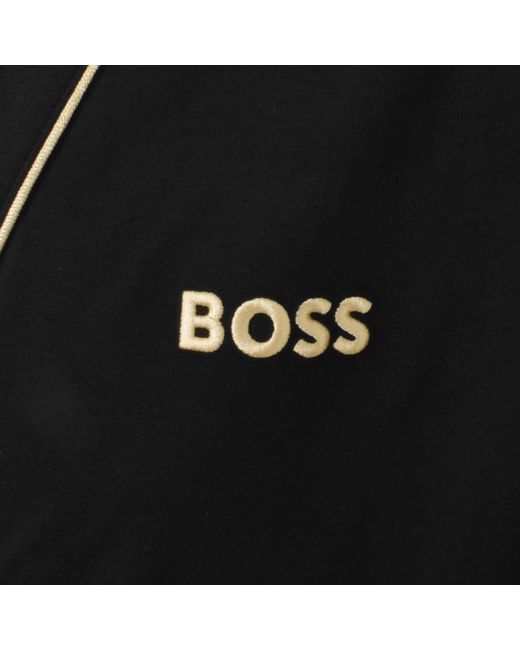 BOSS BUSINESS Black Boss Dressing Gown for men