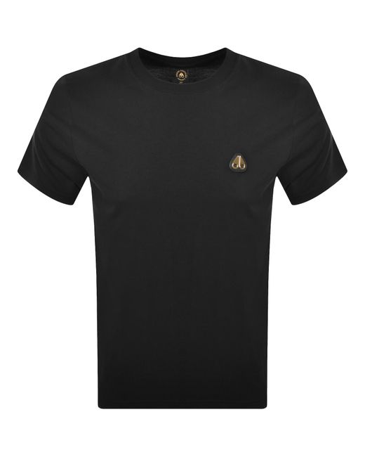 Moose Knuckles Black Crescent T Shirt for men