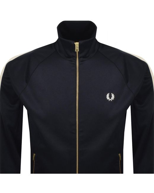 Fred Perry Blue Cable Taped Track Top for men