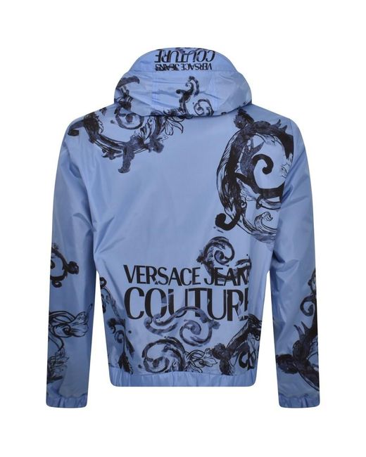 Versace Blue Couture Nylon Jacket for men