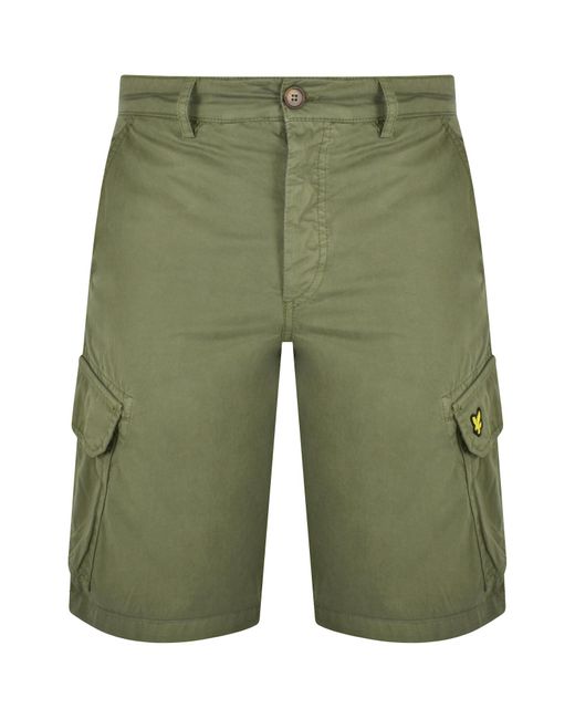 Lyle & Scott Green Wembley Cargo Shorts for men