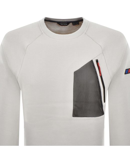 Berghaus Gray U Storm 25 Sweatshirt Stone for men