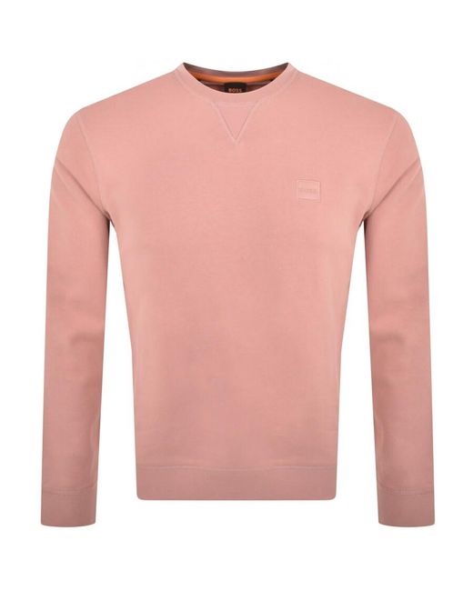 Boss Pink Boss Westart Sweatshirt for men