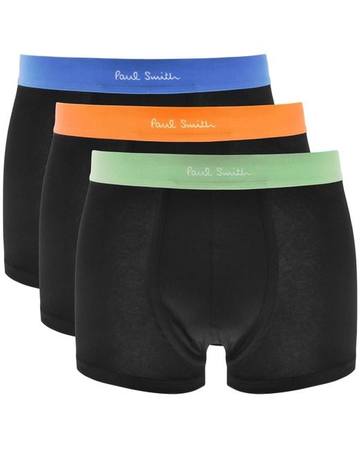Paul Smith Black 3 Pack Trunks for men