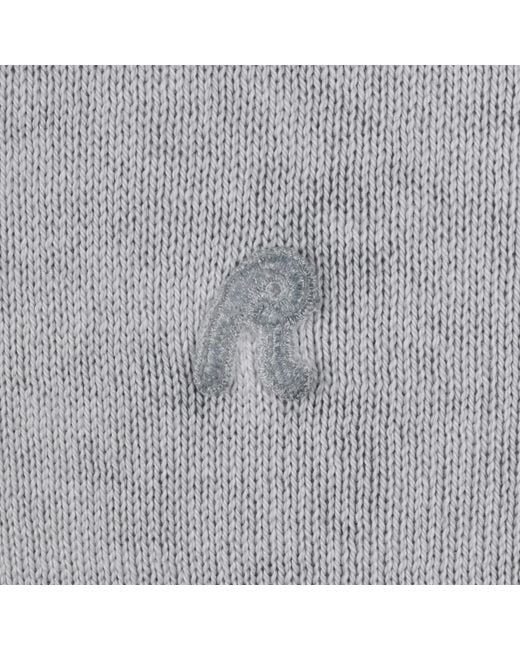 Replay Gray Crew Neck Knit Jumper for men