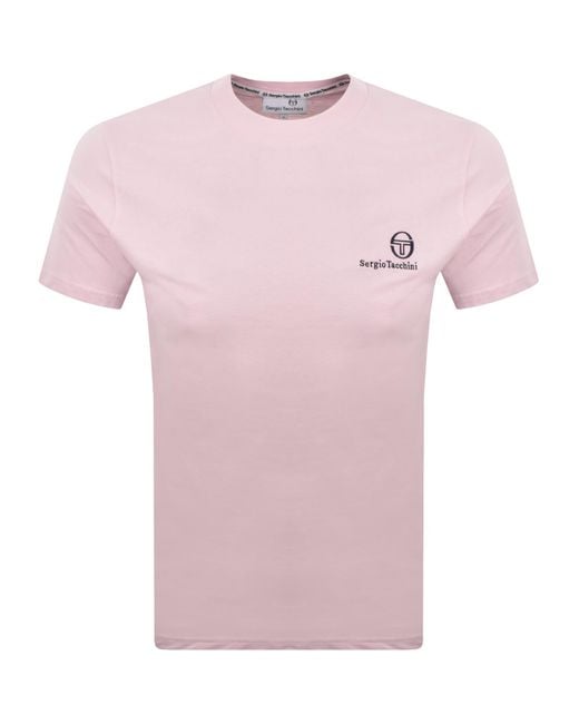 Sergio Tacchini Pink Felton T Shirt for men