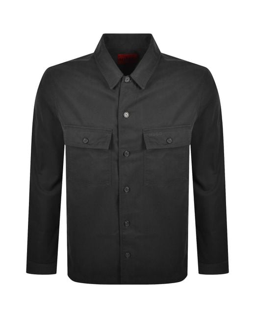 HUGO Black Epoldo Overshirt Jacket for men