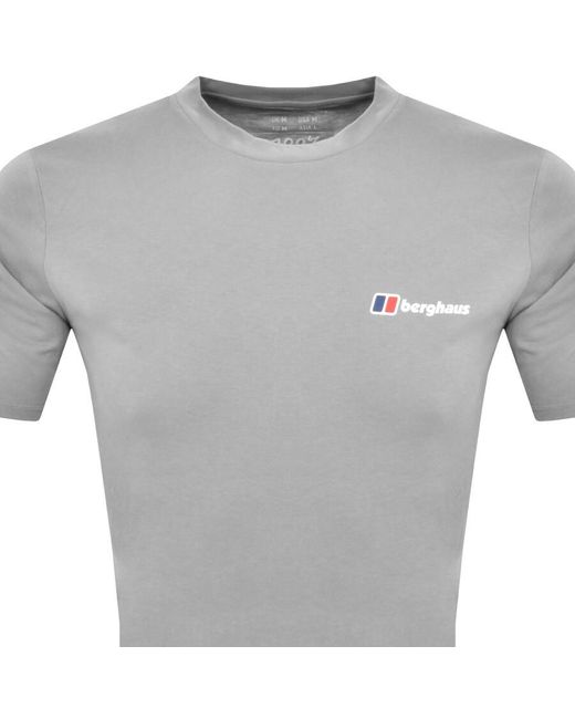 Berghaus Gray Lineation T Shirt for men