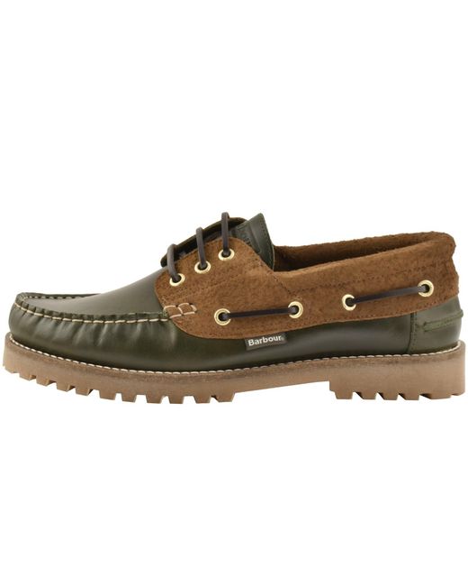 Barbour Brown Deck Boat Shoe for men