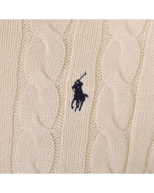 Ralph Lauren Natural Driver Crew Neck Knit Jumper for men