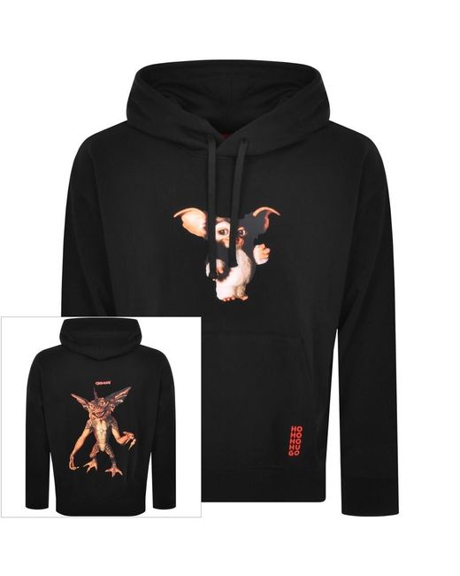 HUGO Black X Gremlins Hoodie for men