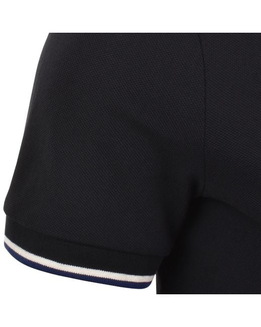 ARMANI EXCHANGE Black Slim Fit Polo T Shirt for men