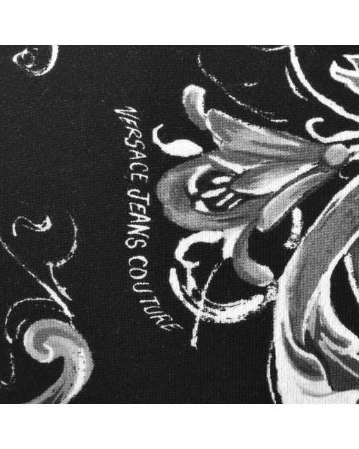 Versace Jeans Black Couture Print Sweatshirt for men