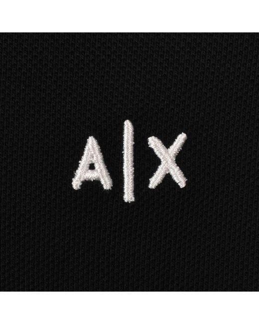 ARMANI EXCHANGE Black Polo T Shirt for men