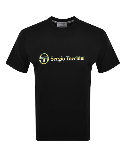 Sergio Tacchini Black Violetta T Shirt for men