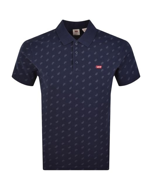 Levi's Blue Paisley Polo for men