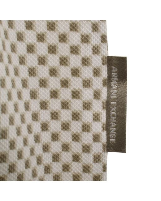 ARMANI EXCHANGE Natural Patterned Polo T Shirt for men