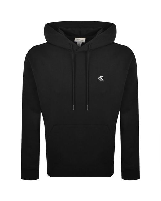 Calvin Klein Black Jeans Monogram Hoodie for men