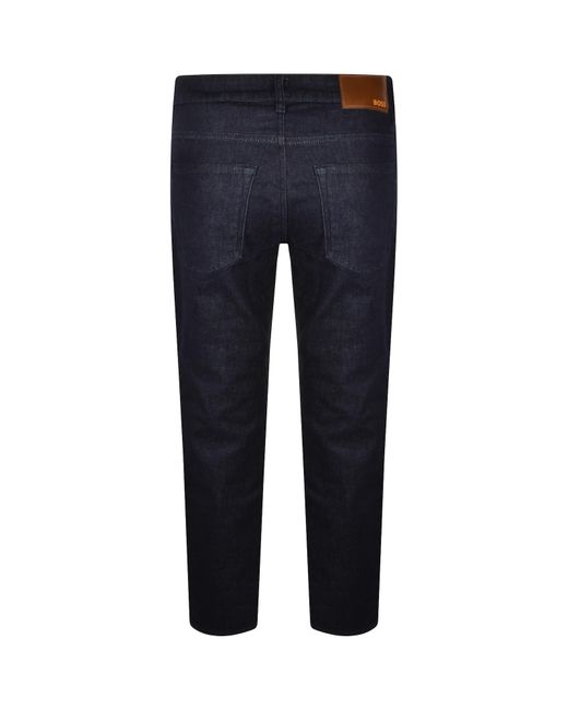 Boss Blue Boss Maine Regular Fit Dark Wash Jeans for men