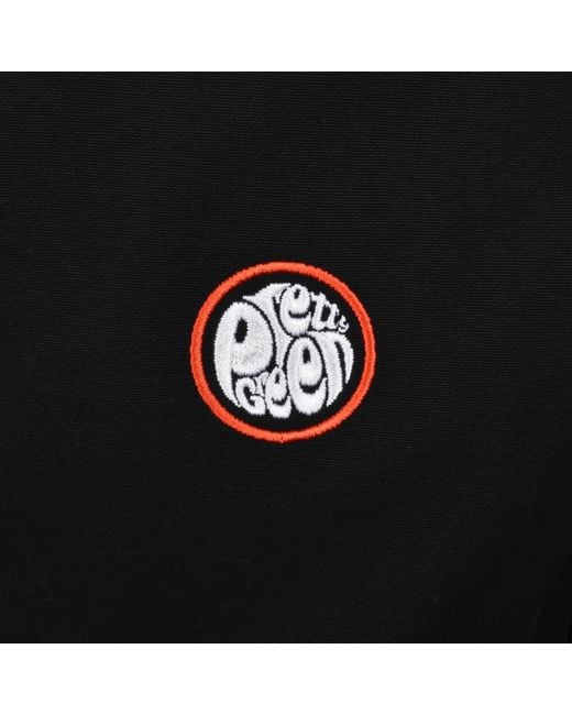 Pretty Green Black Stratosphere Bomber Overshirt for men