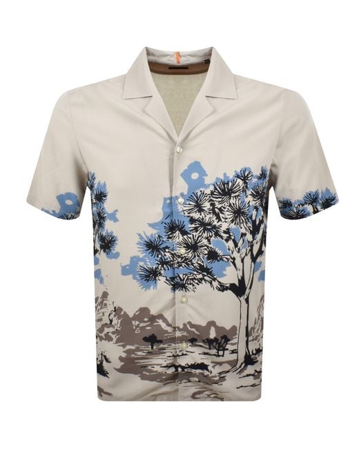 Boss Blue Boss Rayer M Short Sleeved Shirt for men