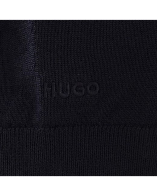 HUGO Blue San Pepe Knit Jumper for men