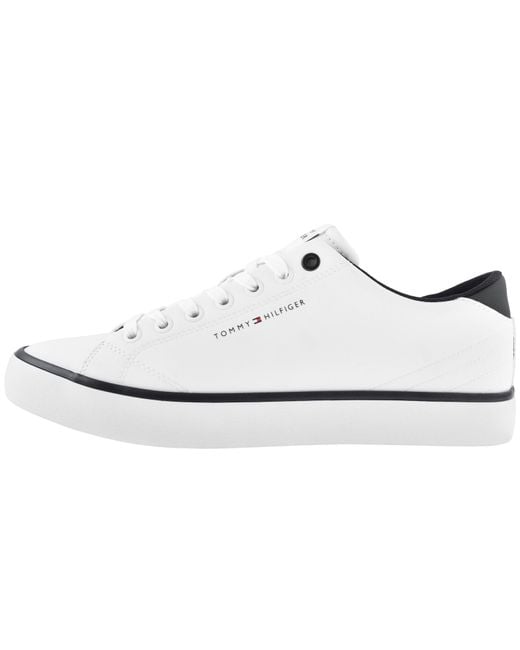 Tommy Hilfiger White Core Leather Trainers for men