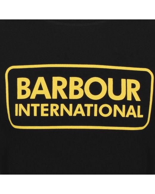 Barbour Black Crew Neck Sweatshirt for men