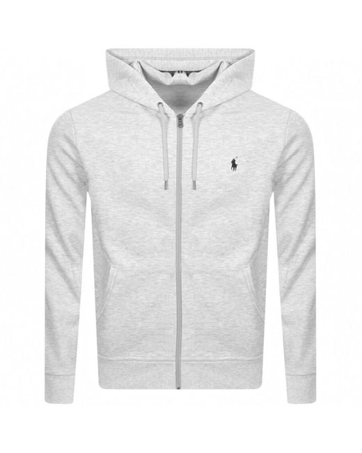 Ralph Lauren Gray Full Zip Hoodie for men