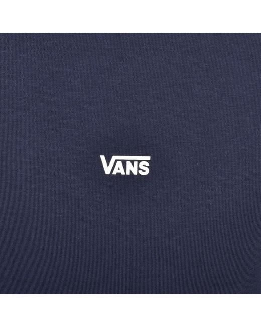 Vans Blue Pullover Logo Hoodie for men