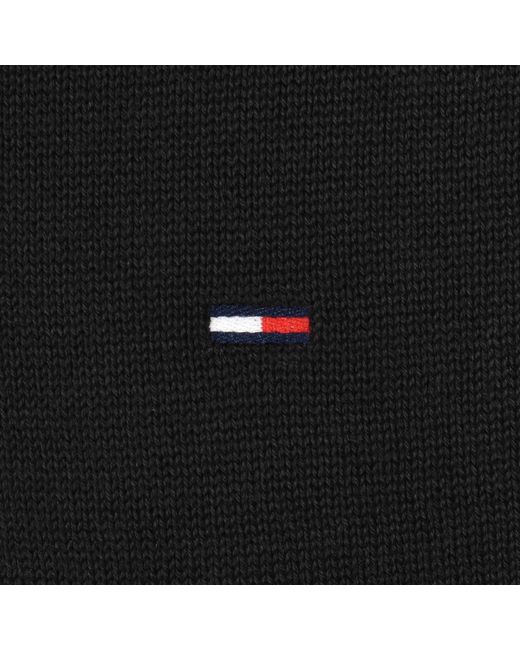 Tommy Hilfiger Black Slim Fit Polo Jumper for men