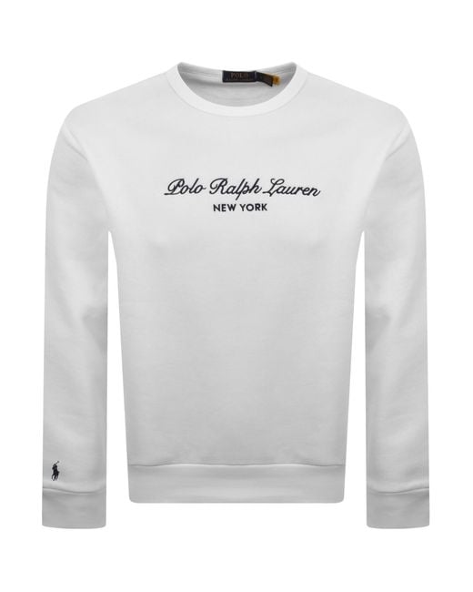 Ralph Lauren Gray Logo Sweatshirt for men
