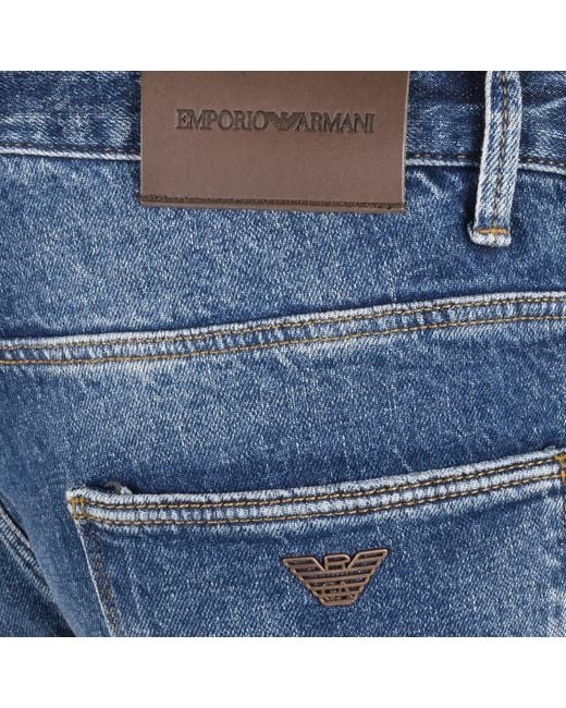 Armani Blue Emporio J06 Slim Fit Jeans for men