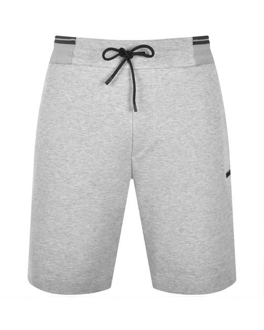 Boss Gray Boss Headlo Shorts for men