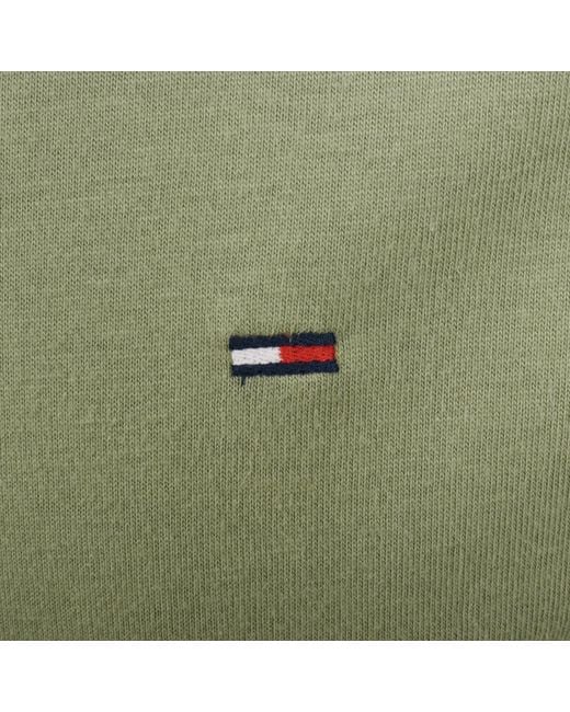 Tommy Hilfiger Green Flag Logo T Shirt for men