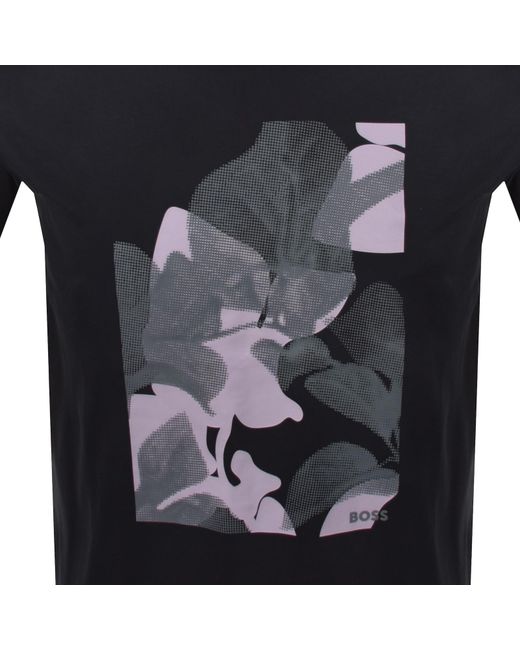 BOSS BUSINESS Black Boss Thompson 239 T Shirt Dark for men