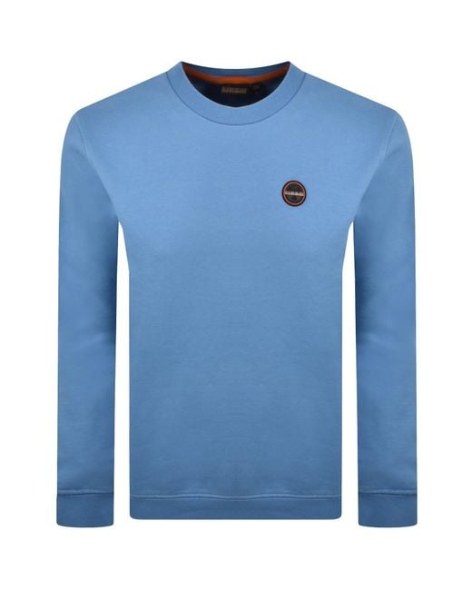 Napapijri Blue Badge Sweatshirt for men