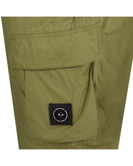 Marshall Artist Green Reno Cargo Trousers for men