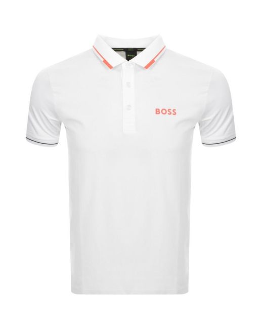 Boss White Boss Paul Pro Polo T Shirt for men