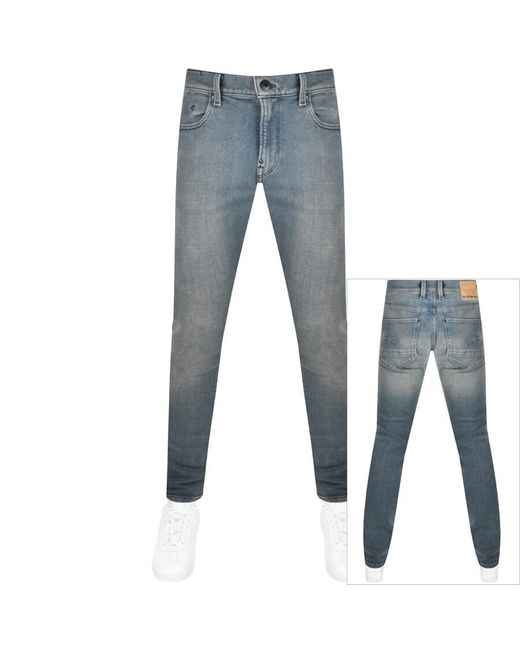G-Star RAW Blue Raw Revend Skinny Jeans for men