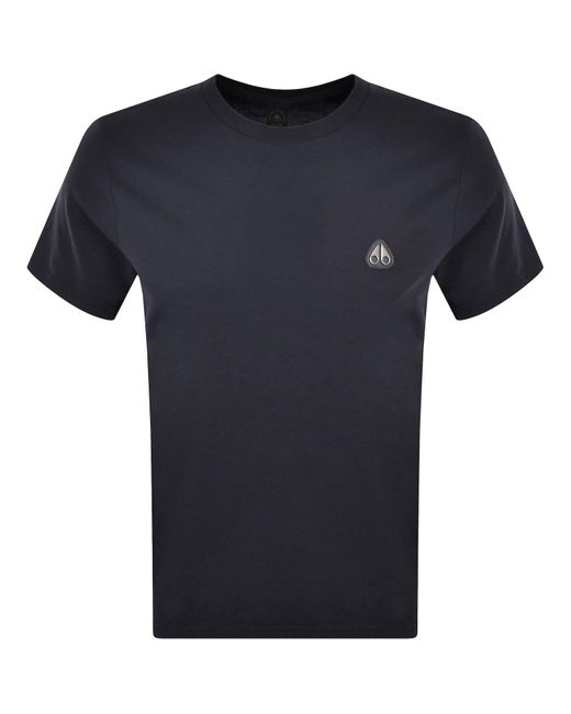 Moose Knuckles Blue Crescent T Shirt for men